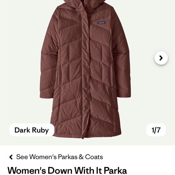 Patagonia Jackets & Blazers - Patagonia Women's Puffer Jacket in Dark Ruby